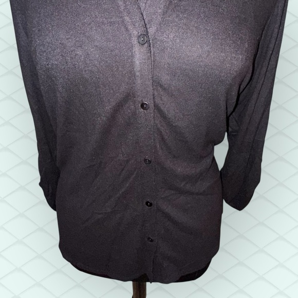 NIC + ZOE NZT SWEET DREAMS CONVERTIBLE SLEEVE SHIRT - Black Onyx Plus 1X - Picture 3 of 15